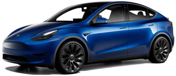 Tesla Model Y auto tipo crossover tamaño compacto eléctrico.