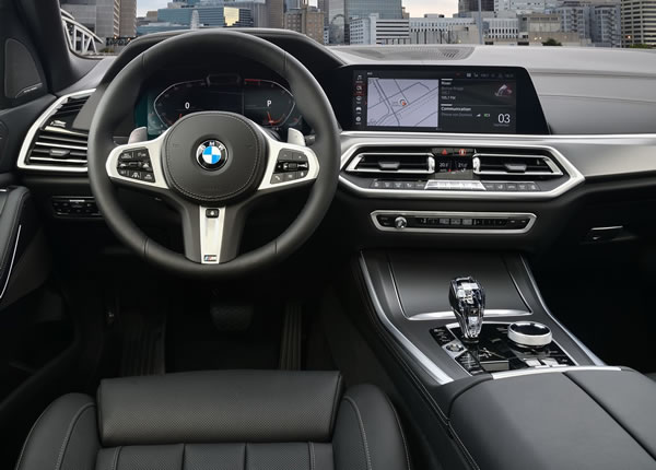 Tablero de instrumentos de la BMW Serie X5.